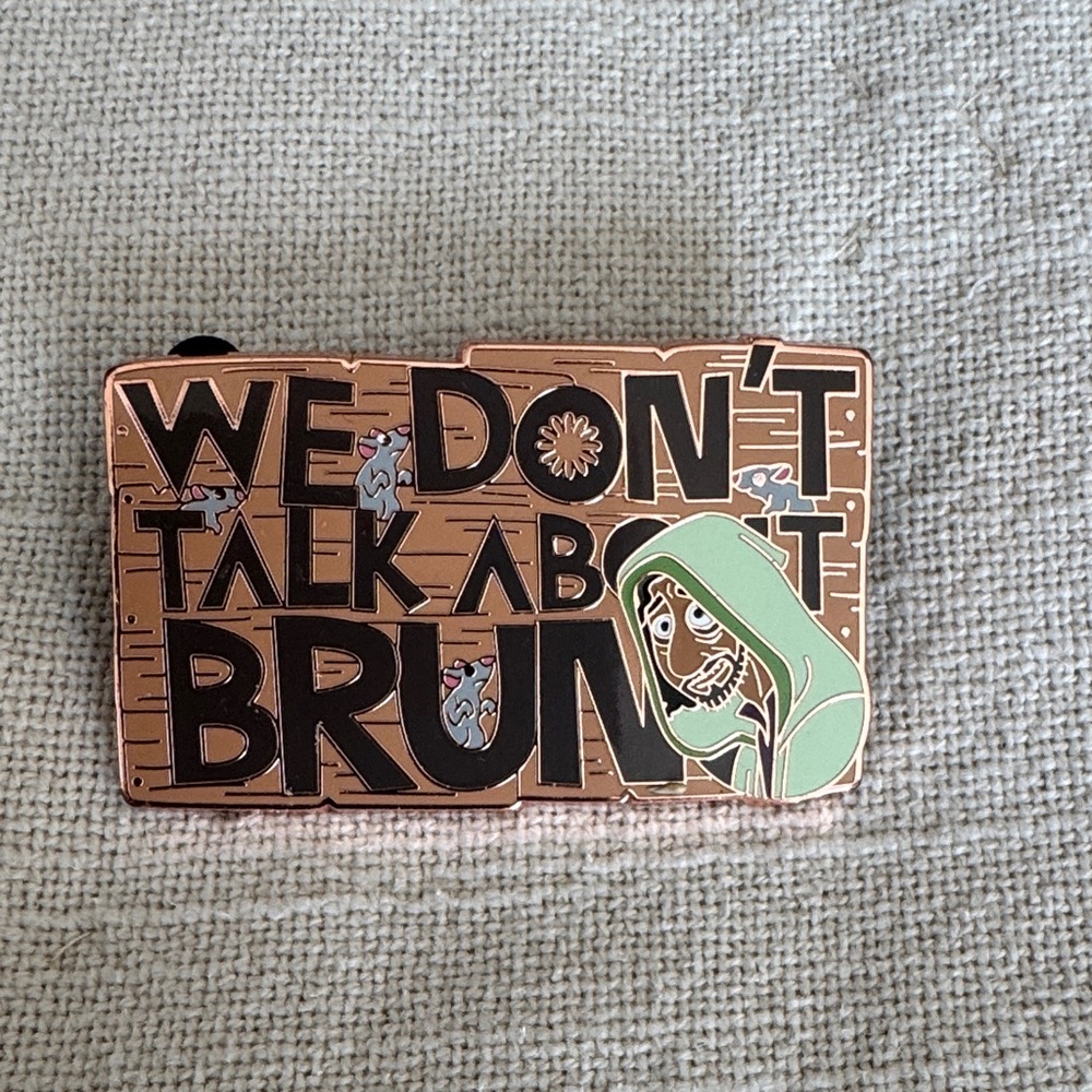 Disney Copper Enamel Pin with Black Mickey Backs